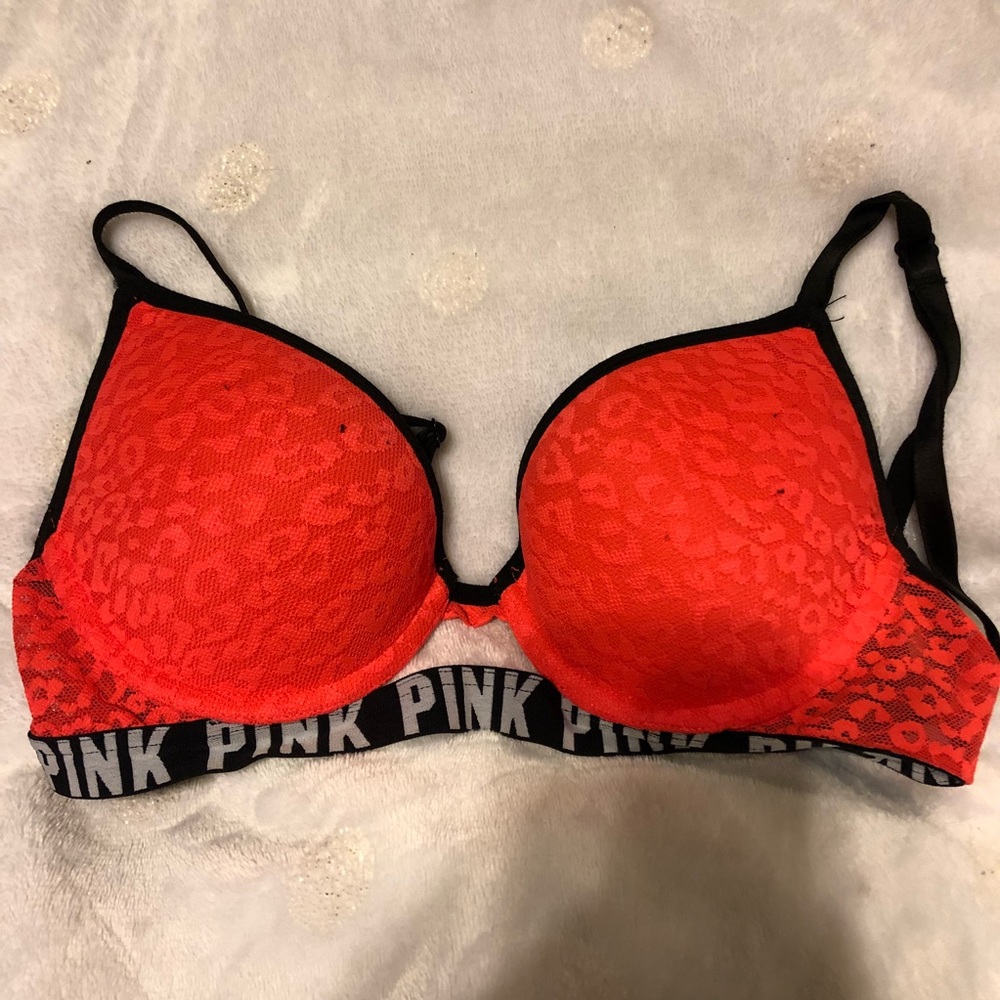 PINK Orange Bra